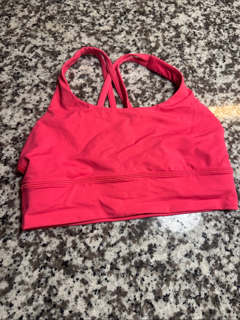 Pink Women's Strappy Sports Bra